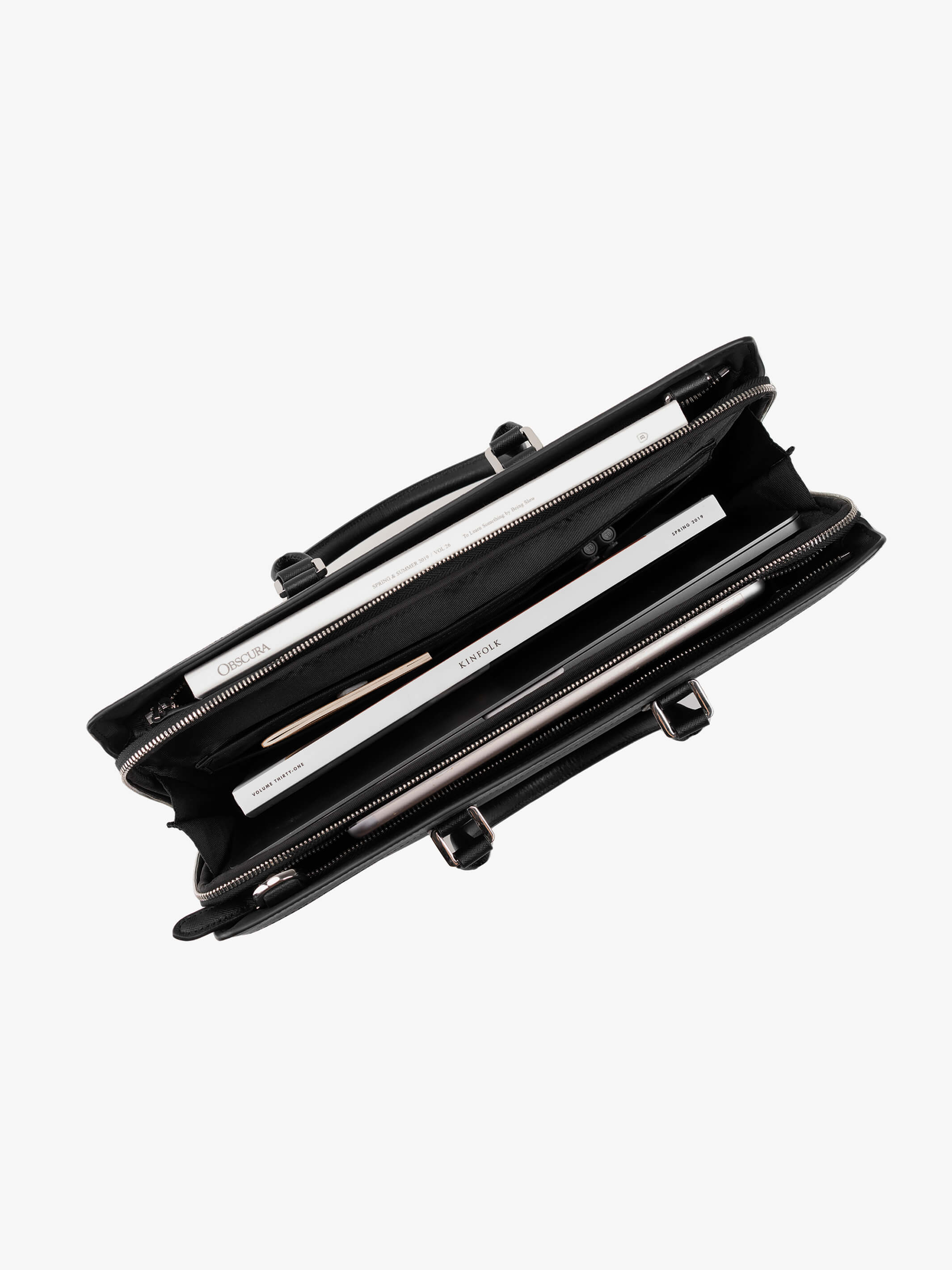 Alpha Leather-Trimmed Briefcase - Image 12