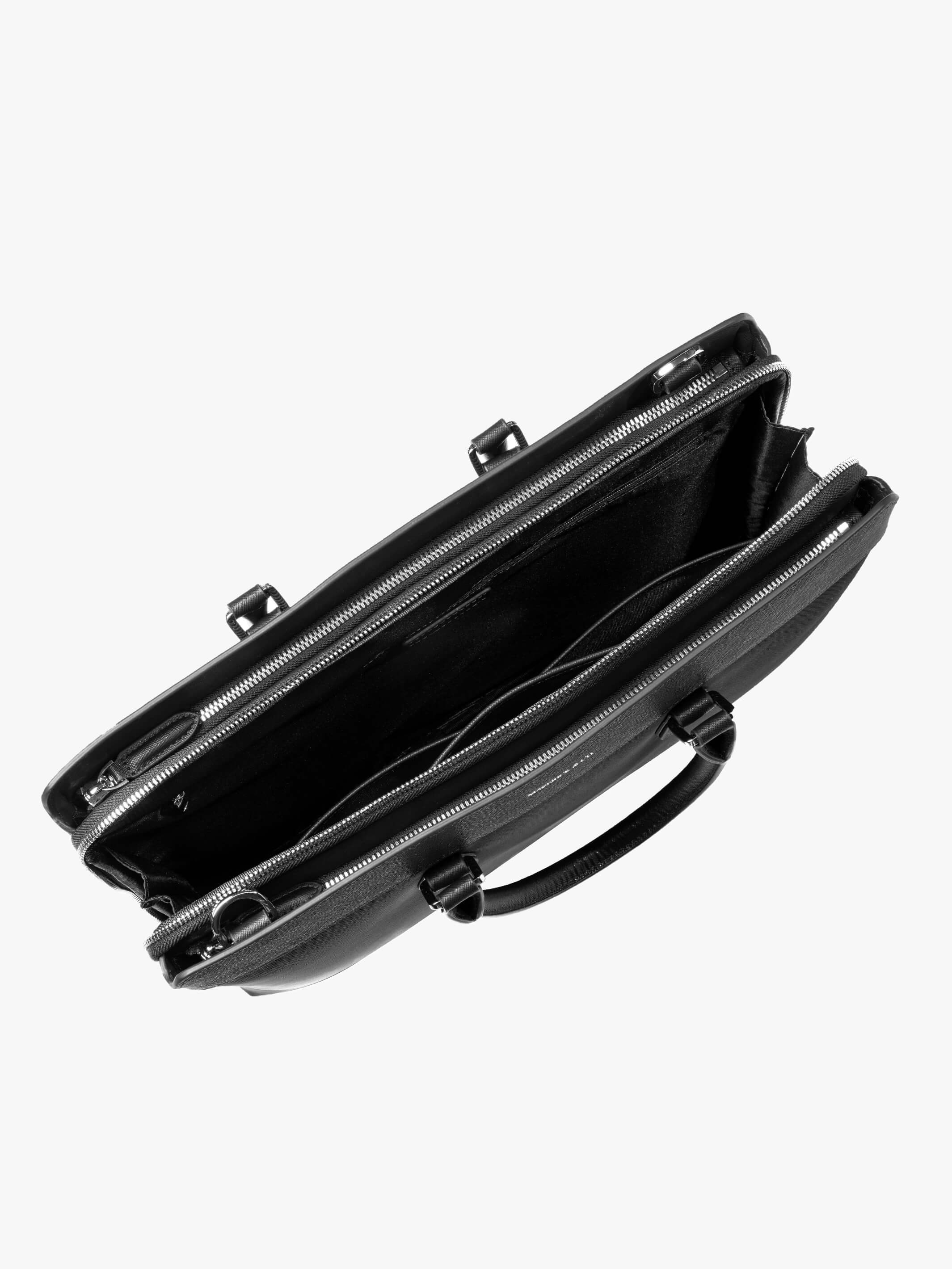 Alpha Leather-Trimmed Briefcase - Image 13