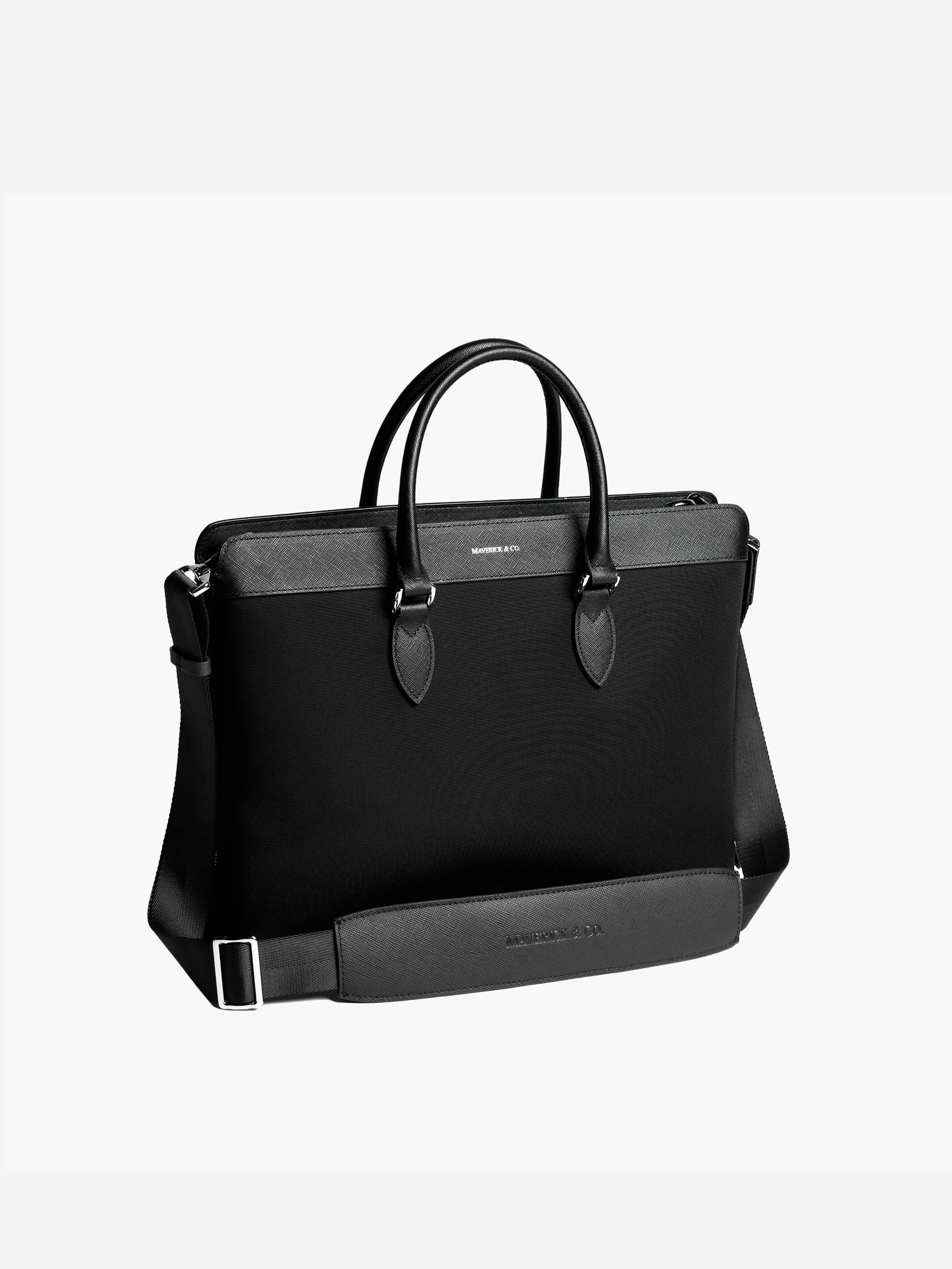 Alpha Leather-Trimmed Briefcase - Image 15