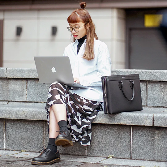 Alpha Leather-Trimmed Briefcase - Image 26