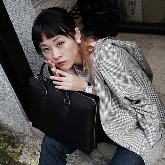 Alpha Leather-Trimmed Briefcase - Image 30