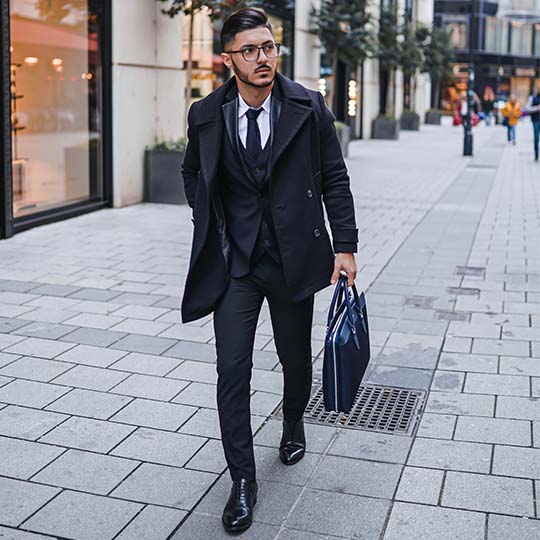 Alpha Leather-Trimmed Briefcase - Image 31