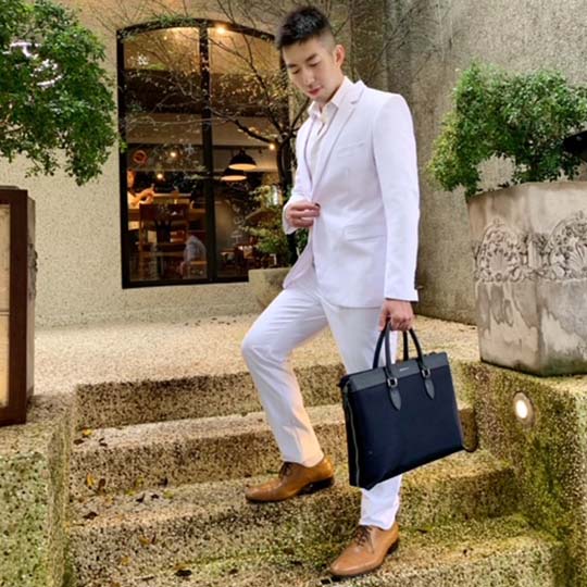 Alpha Leather-Trimmed Briefcase - Image 34