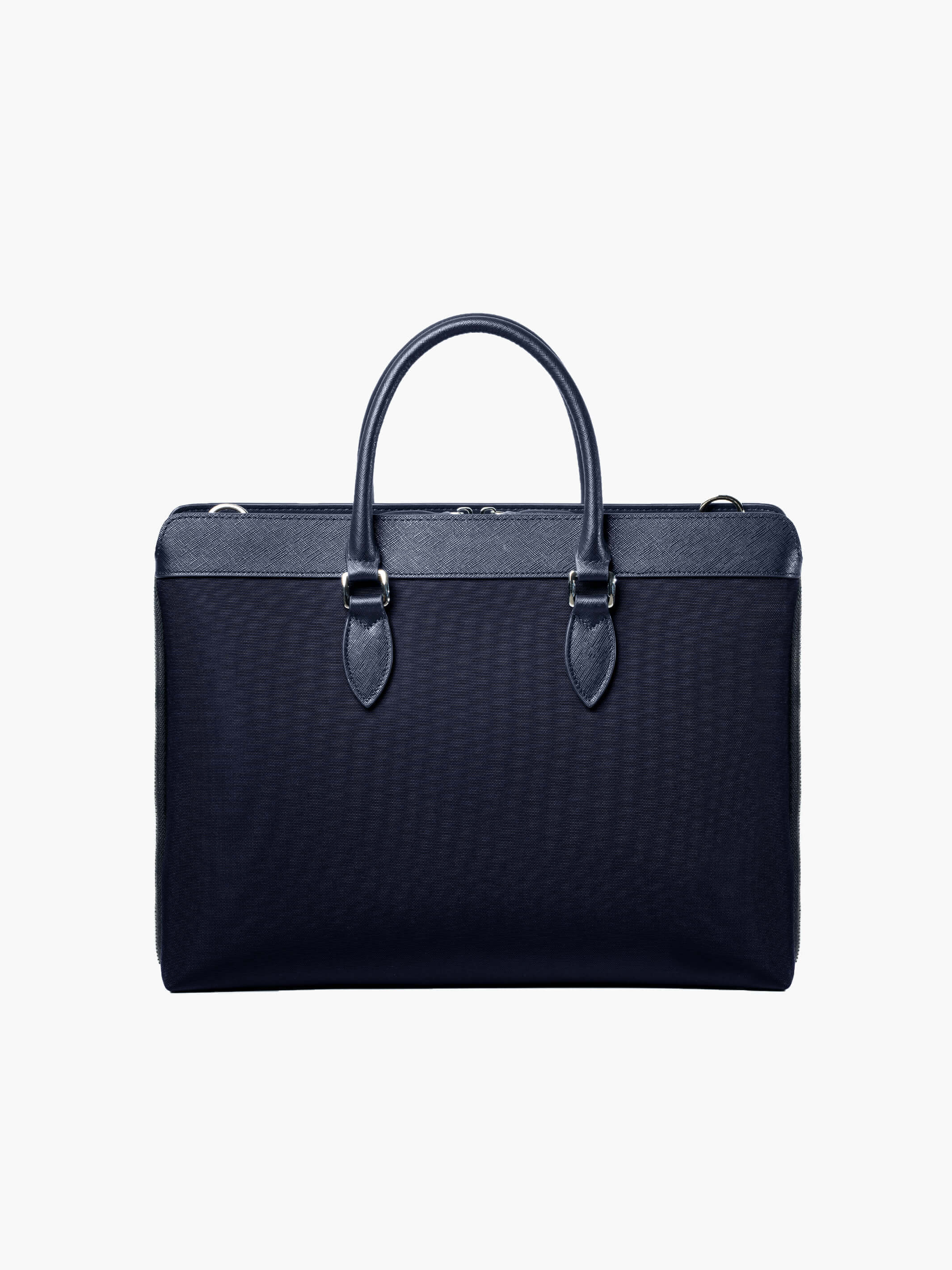 Alpha Leather-Trimmed Briefcase - Image 8