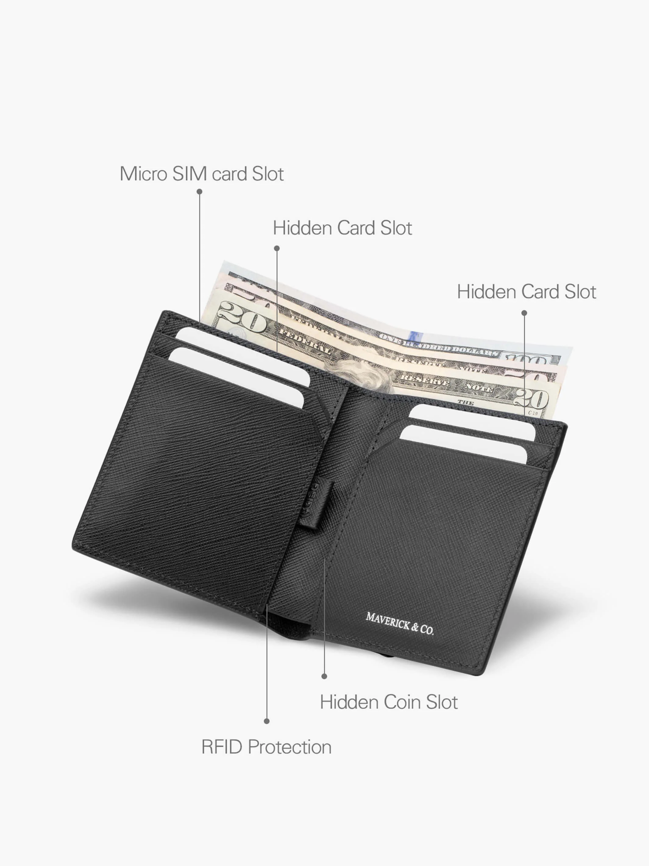 Cosmopolitan Pocket Leather Wallet - Image 20
