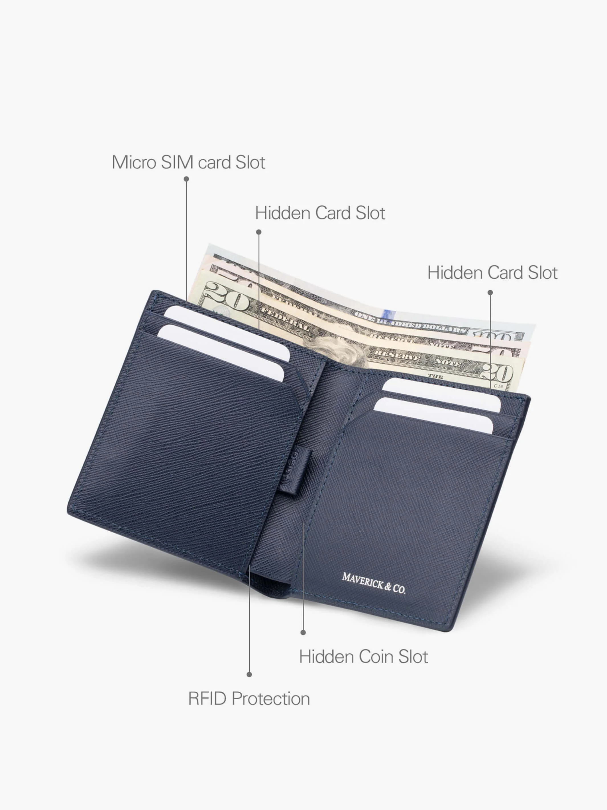 Cosmopolitan Pocket Leather Wallet - Image 26