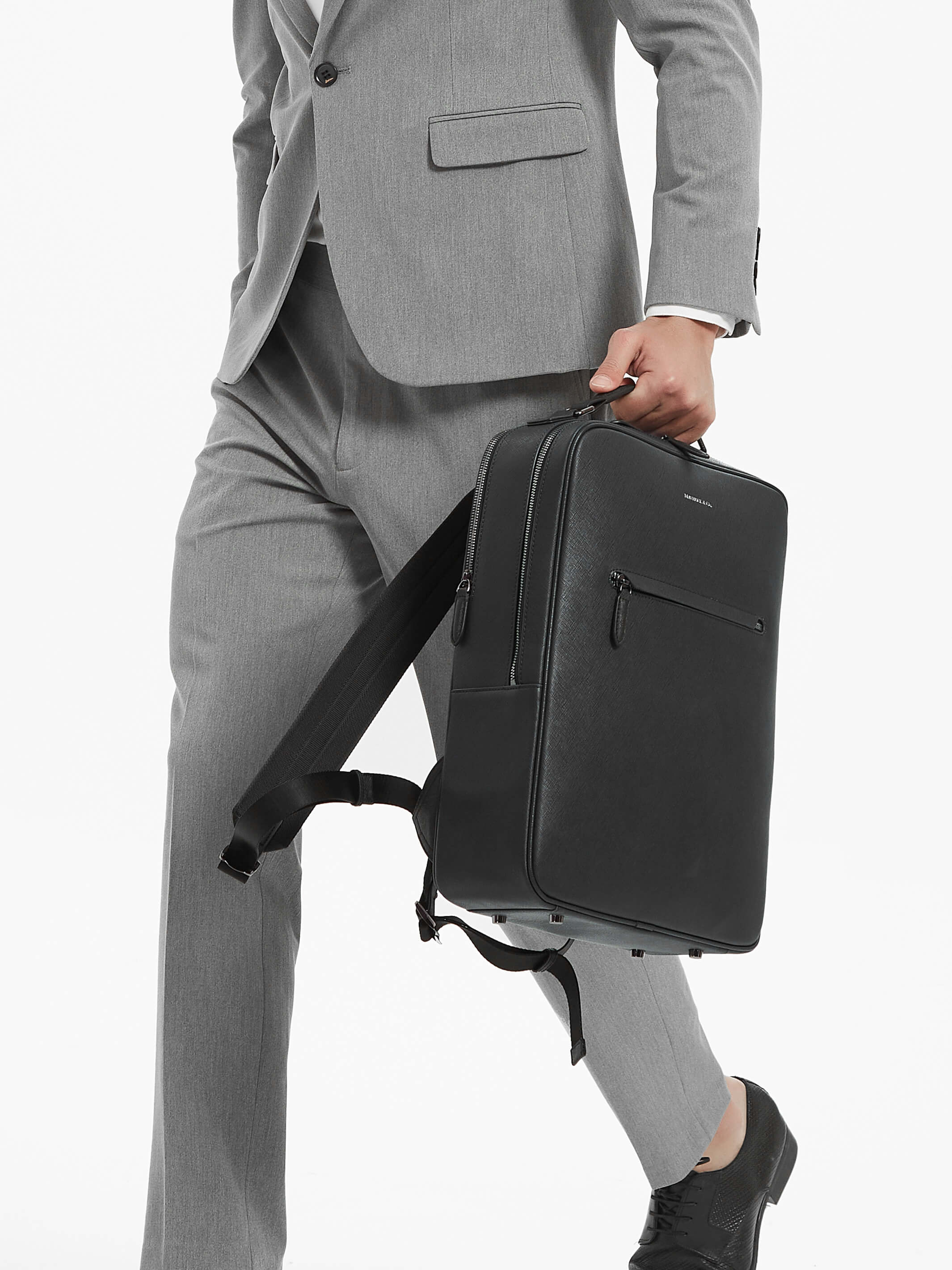 Earthen Recycled Leather Backpack - Image 11