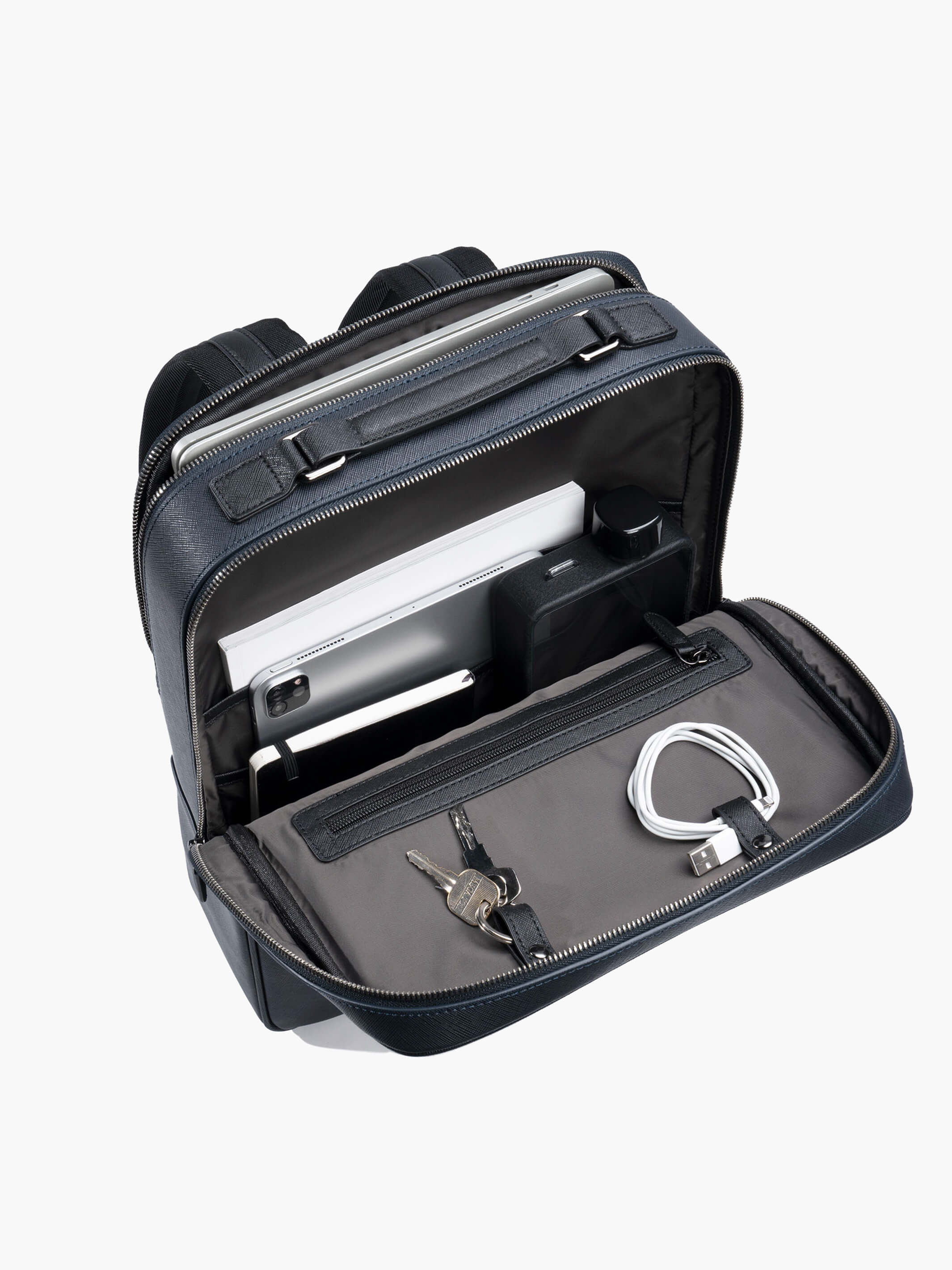 Earthen Recycled Leather Backpack - Image 13