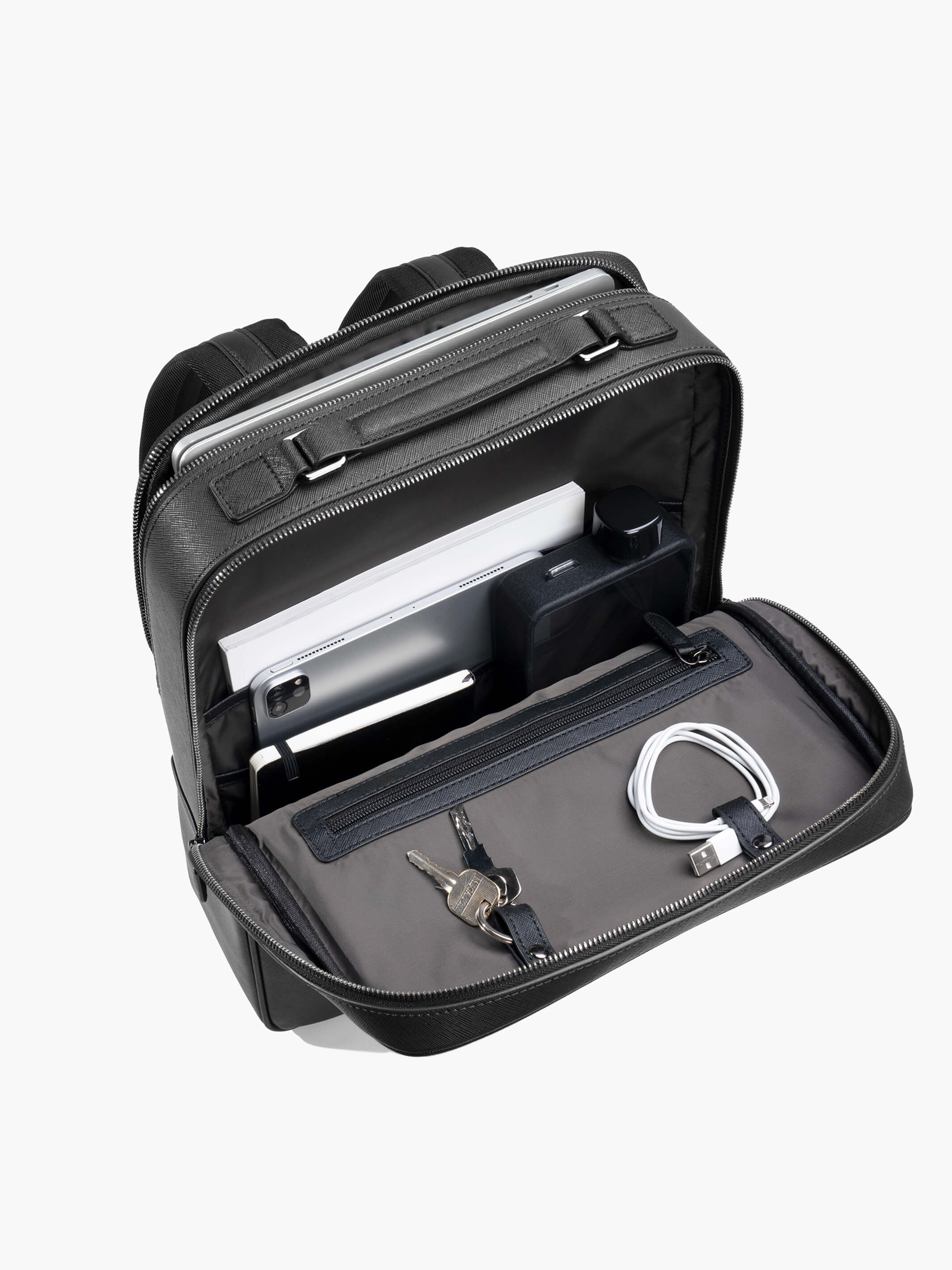 Earthen Recycled Leather Backpack - Image 3