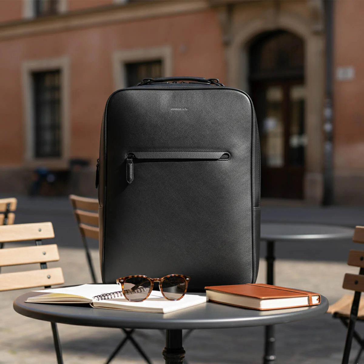 Earthen Recycled Leather Backpack - Image 33