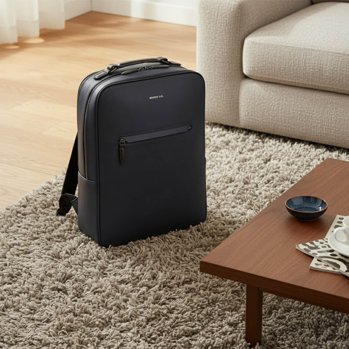 Earthen Recycled Leather Backpack - Image 36