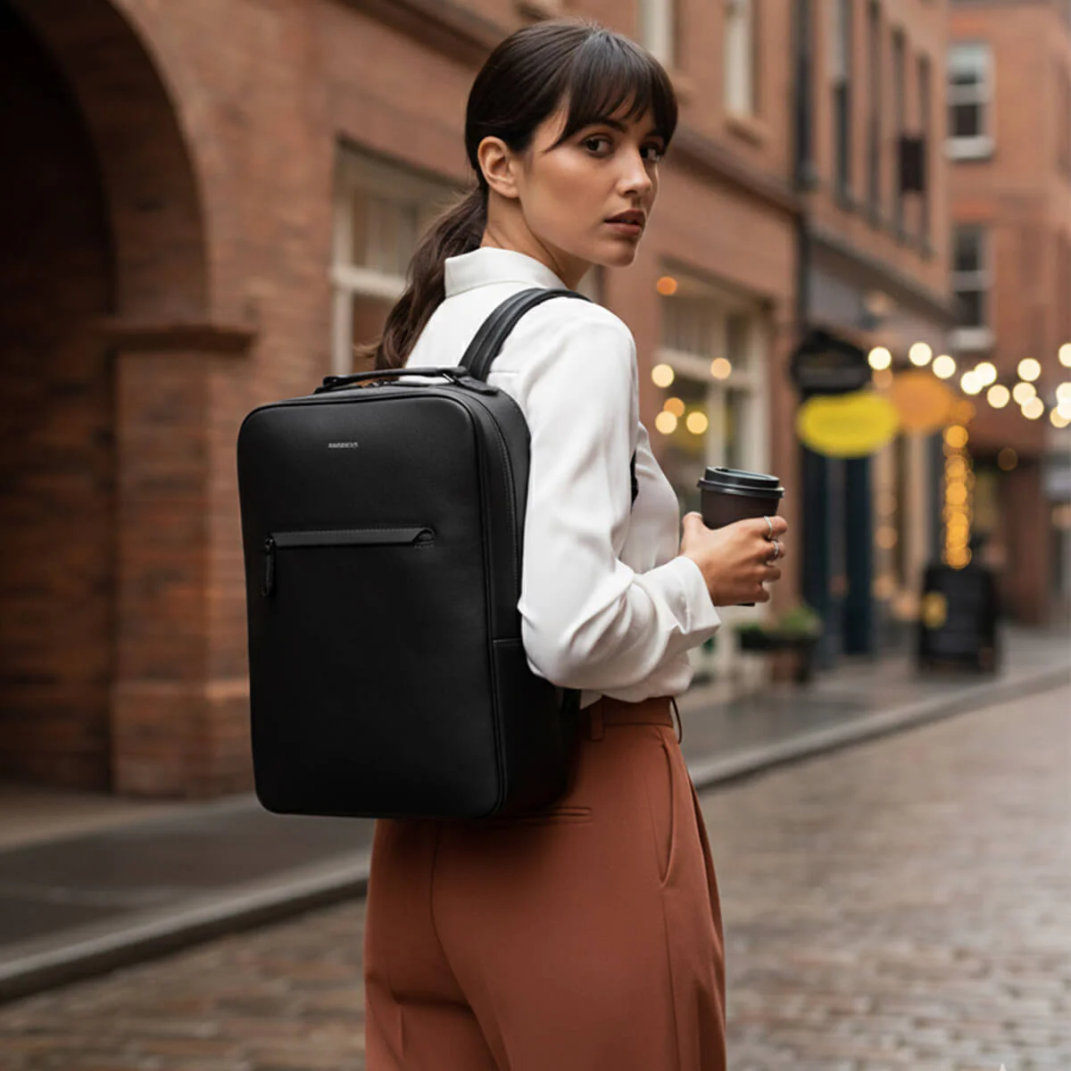 Earthen Recycled Leather Backpack - Image 42
