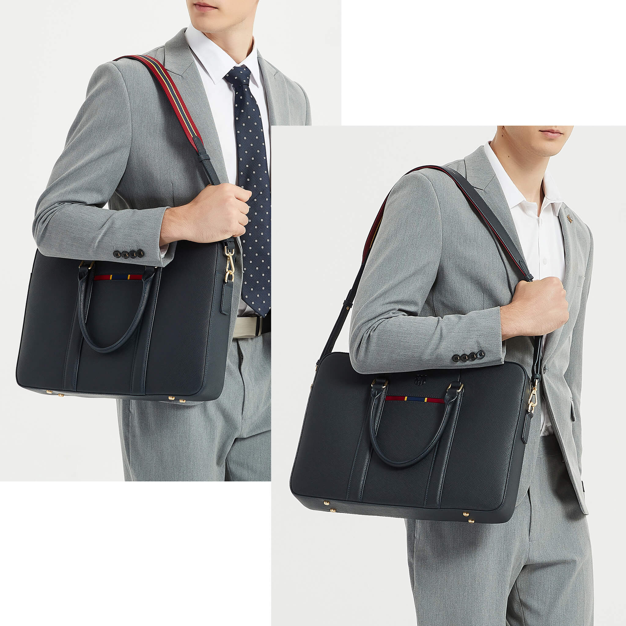 FC Barcelona Leather Briefcase - Image 11