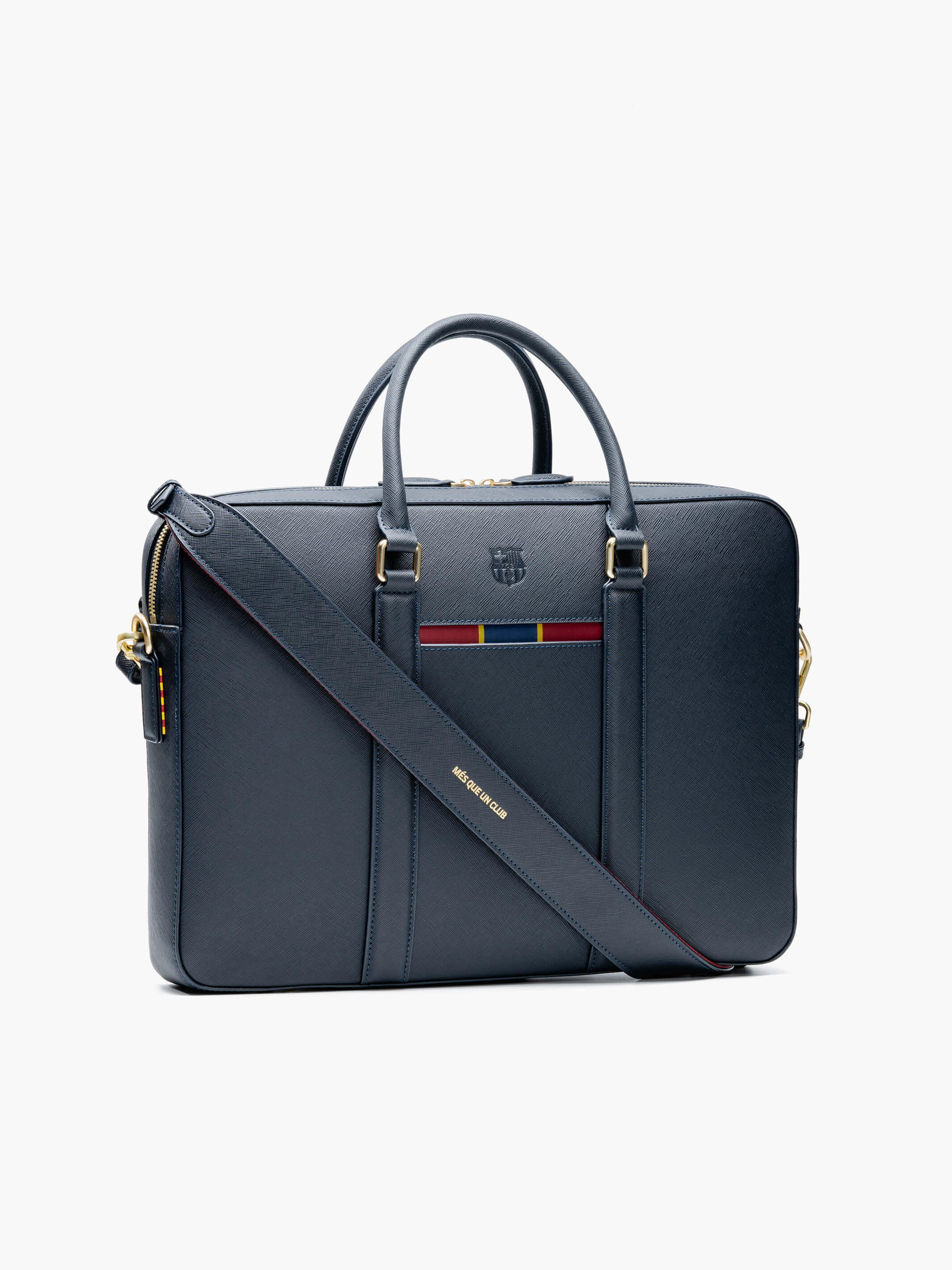 FC Barcelona Leather Briefcase - Image 4