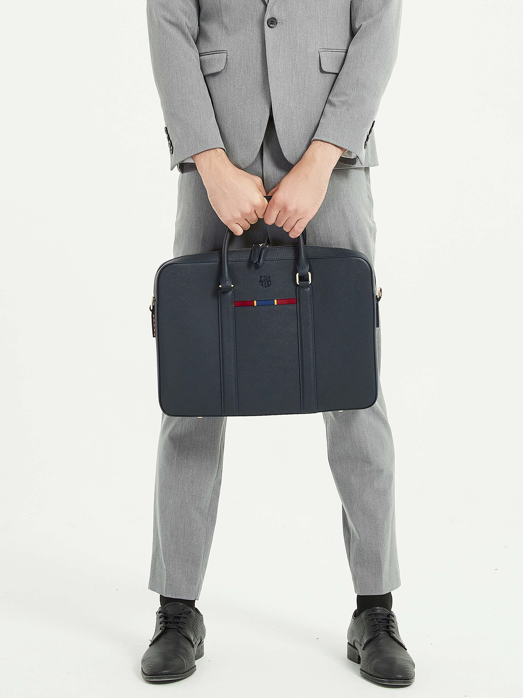 FC Barcelona Leather Briefcase - Image 8