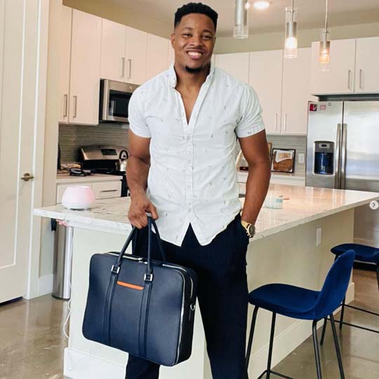 Manhattan Double-Zip Leather Briefcase - Image 31