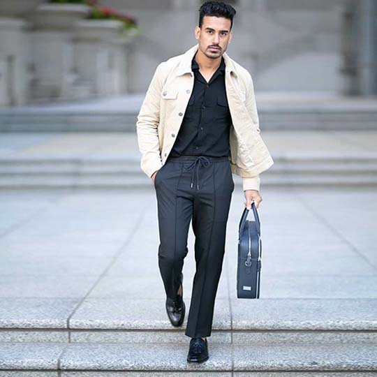 Manhattan Double-Zip Leather Briefcase - Image 36