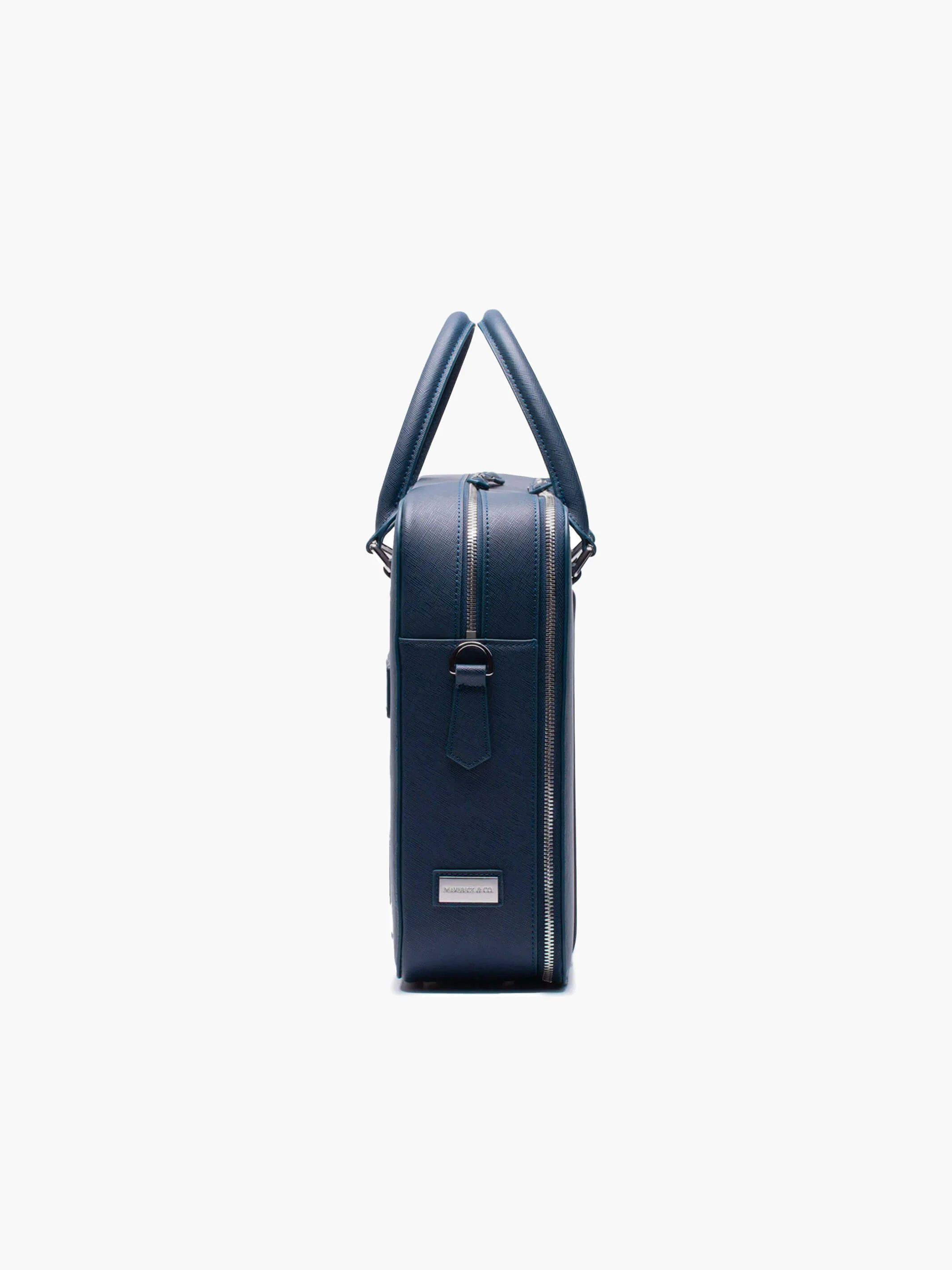 Manhattan Double-Zip Leather Briefcase - Image 5