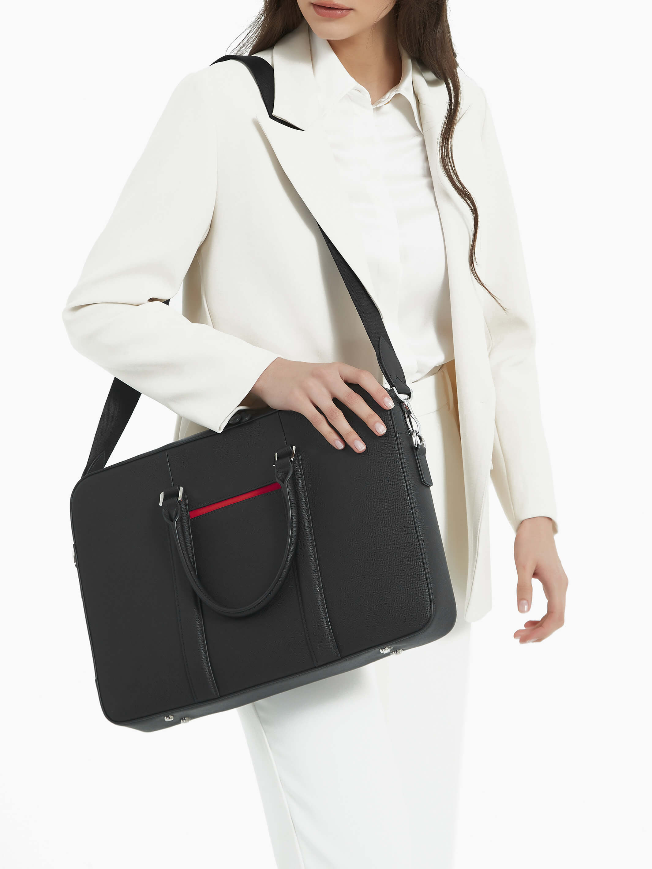 Manhattan Leather Briefcase - Image 16