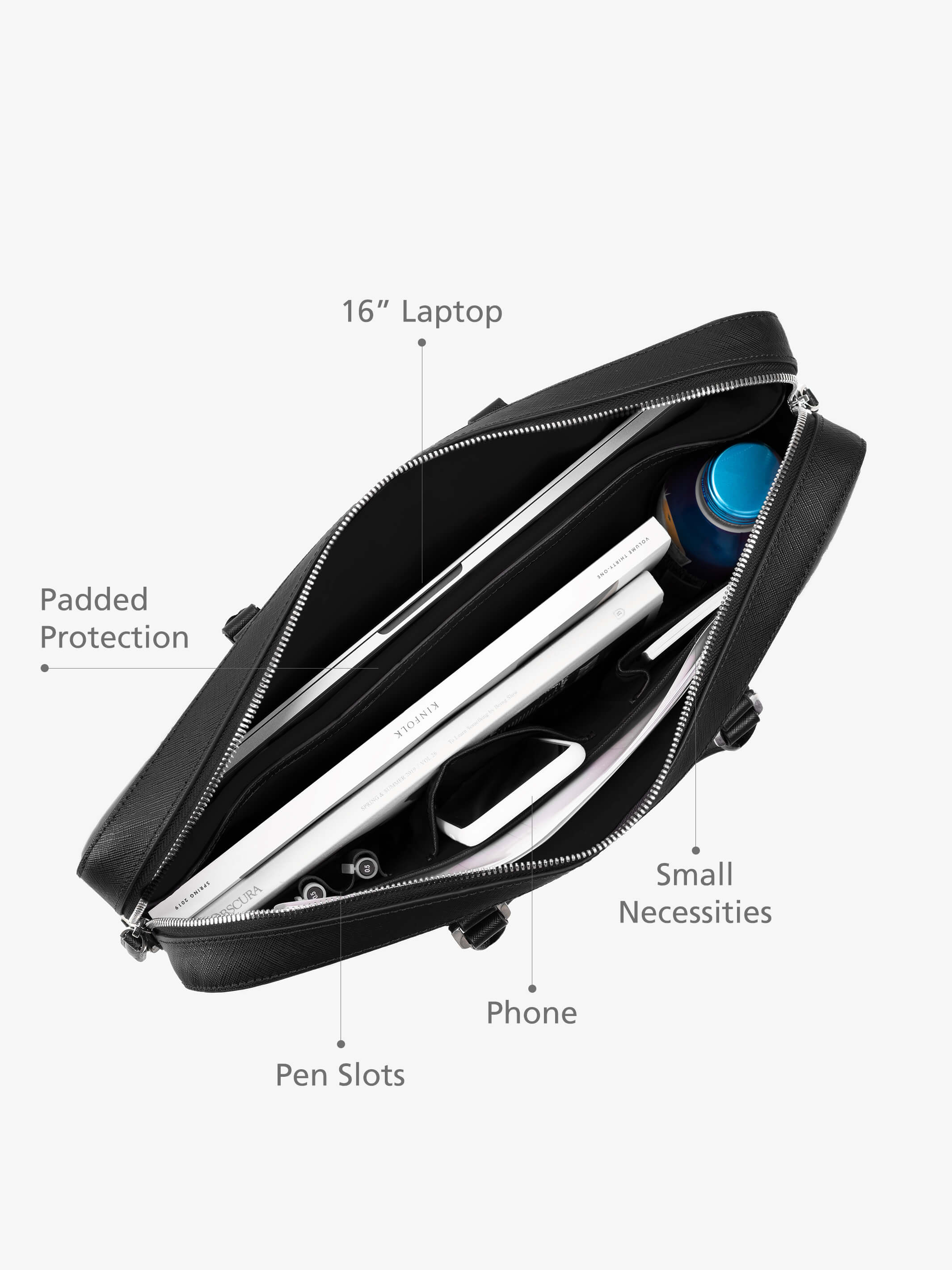 Manhattan Leather Briefcase - Image 25