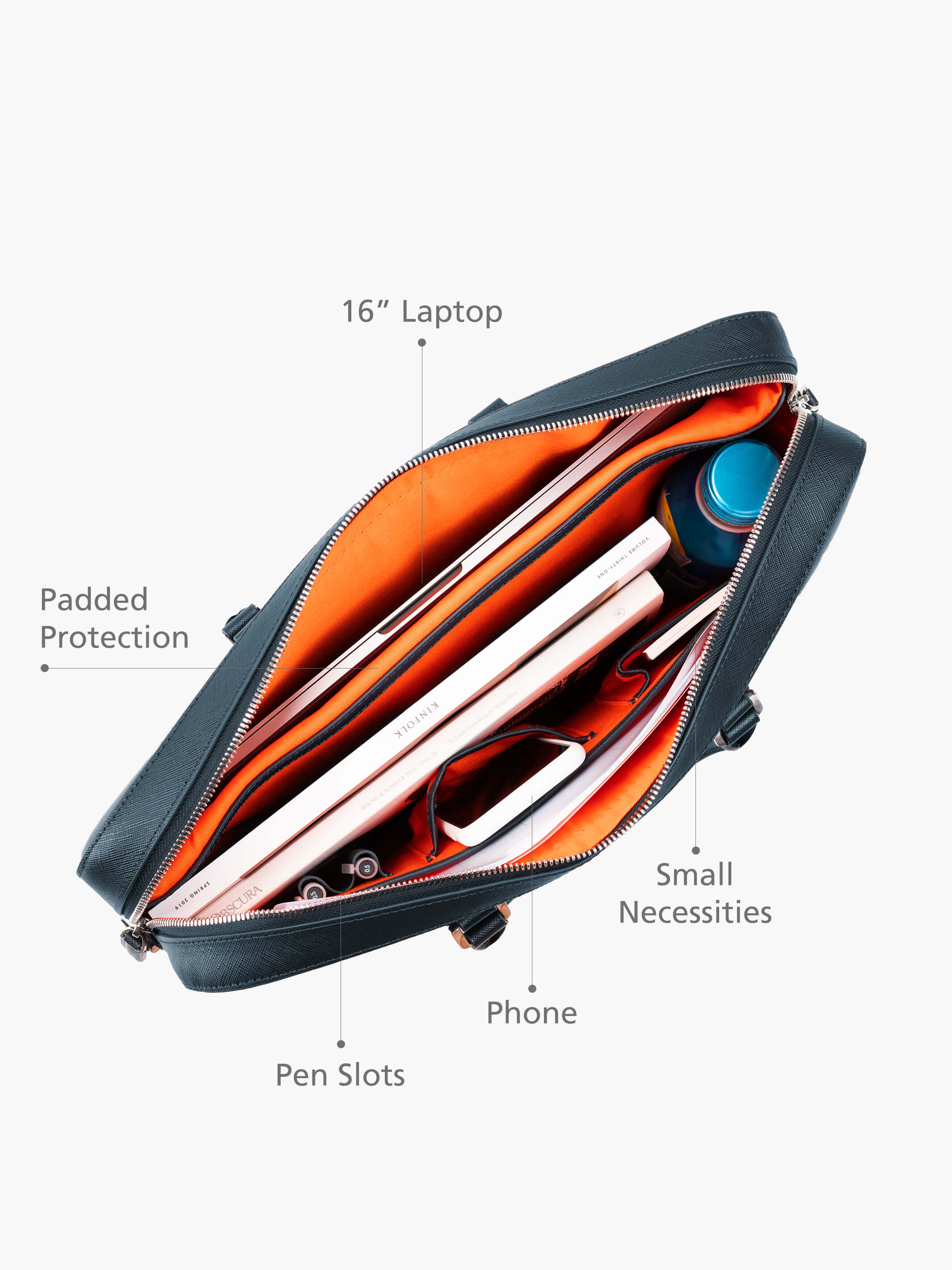 Manhattan Leather Briefcase - Image 37