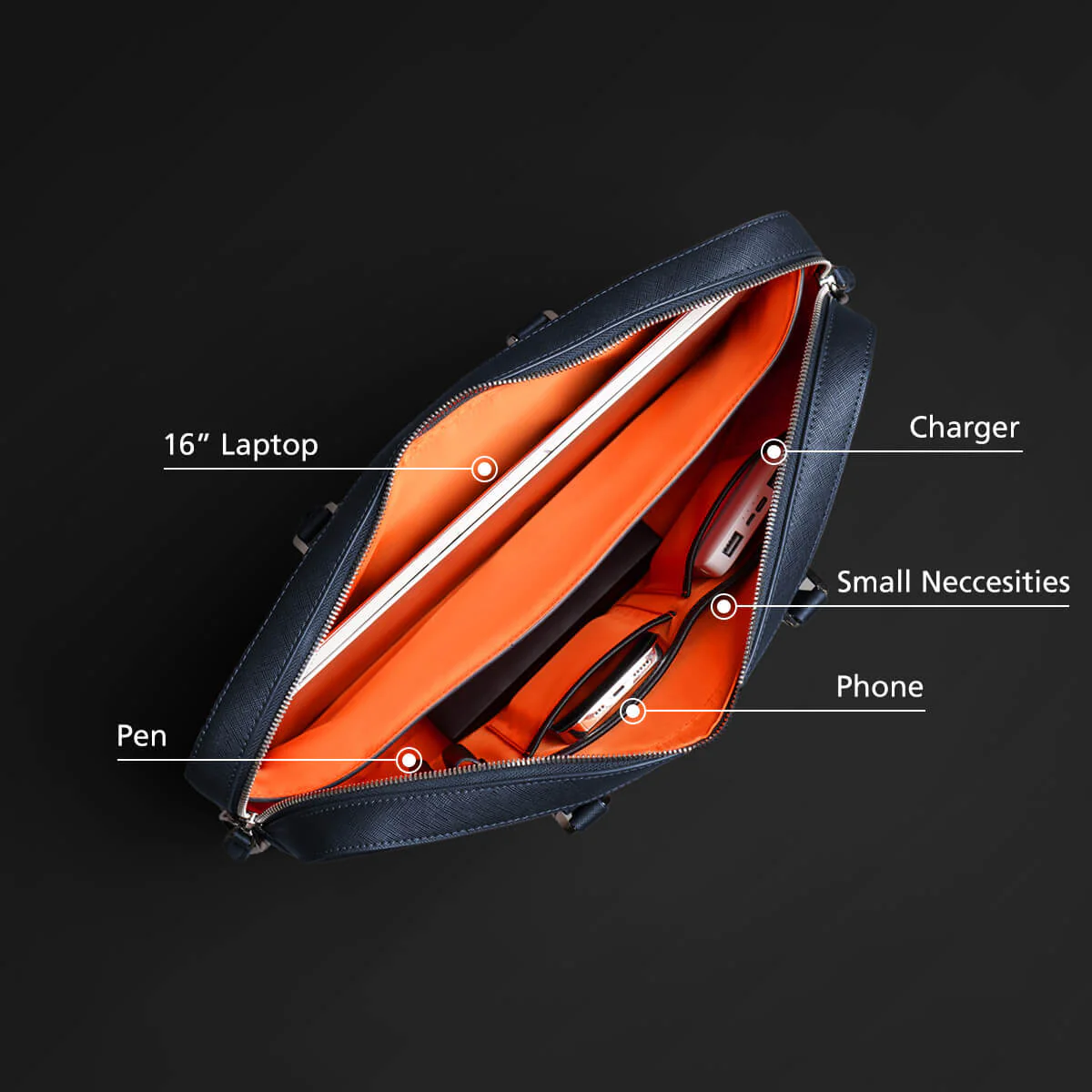 Manhattan Leather Briefcase - Image 44