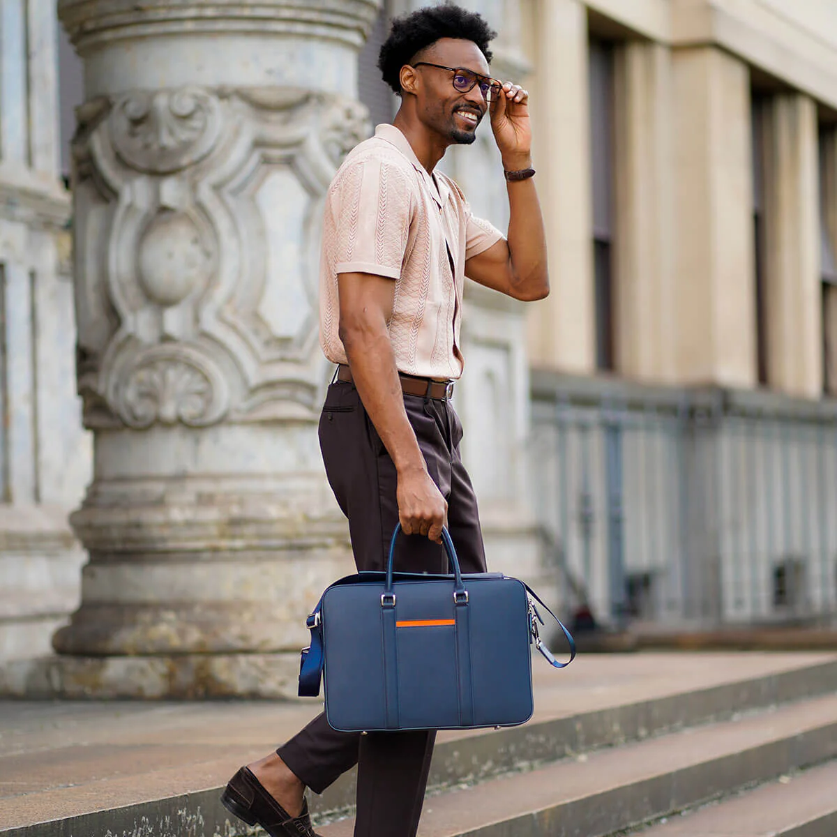 Manhattan Leather Briefcase - Image 50