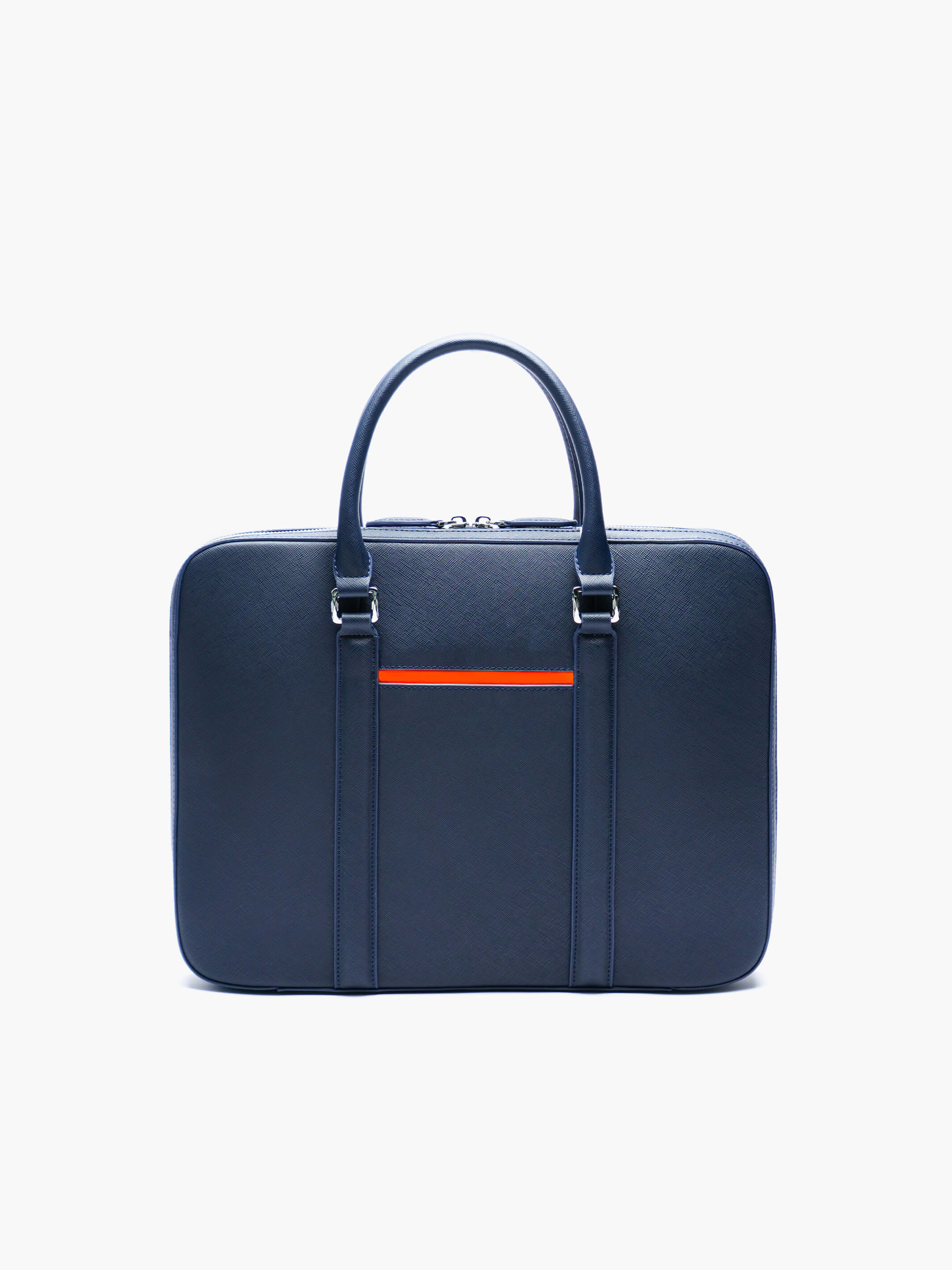 Manhattan Slim Leather Briefcase - Image 11