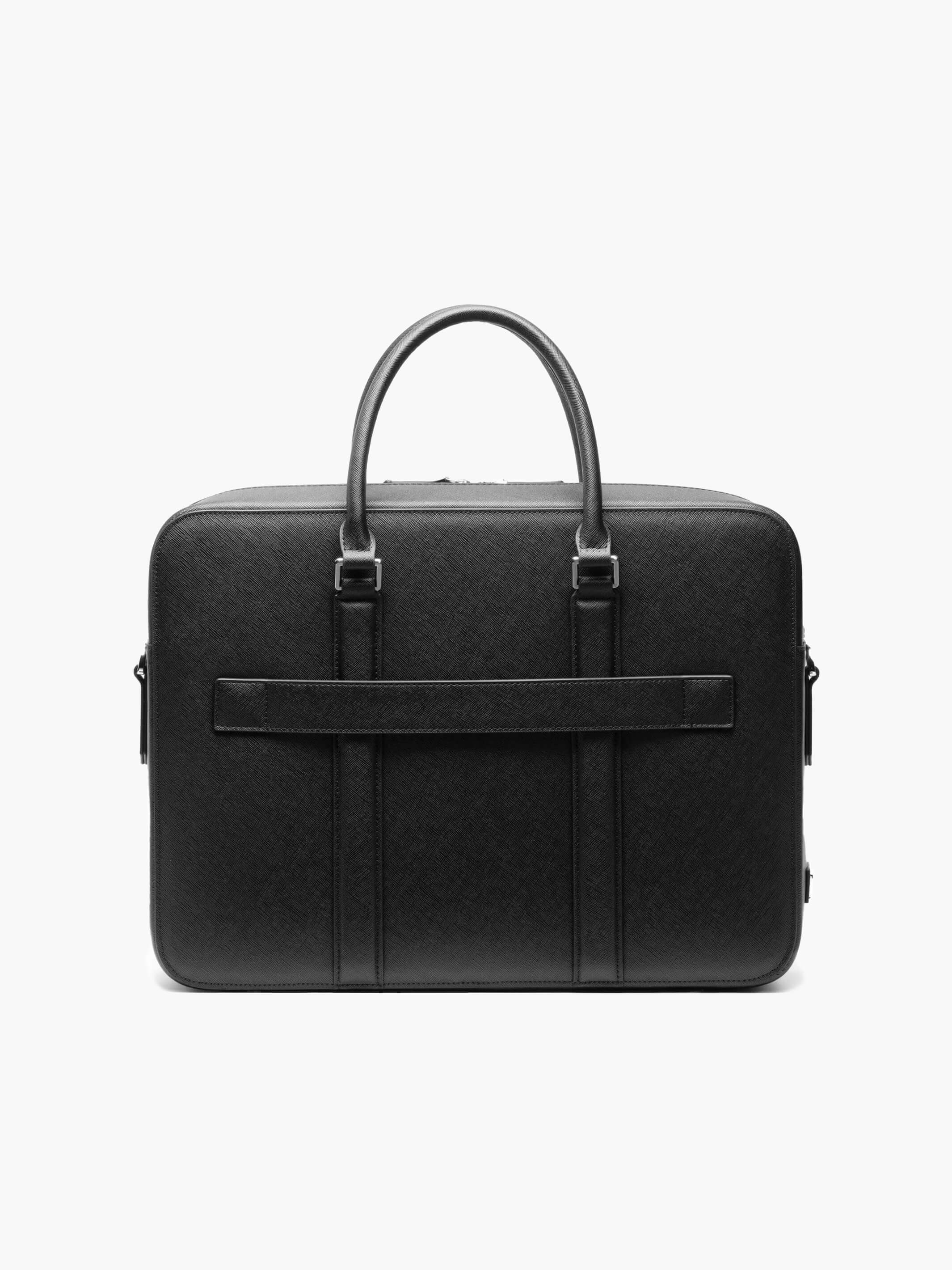 Manhattan Double-Zip Leather Briefcase - Image 14