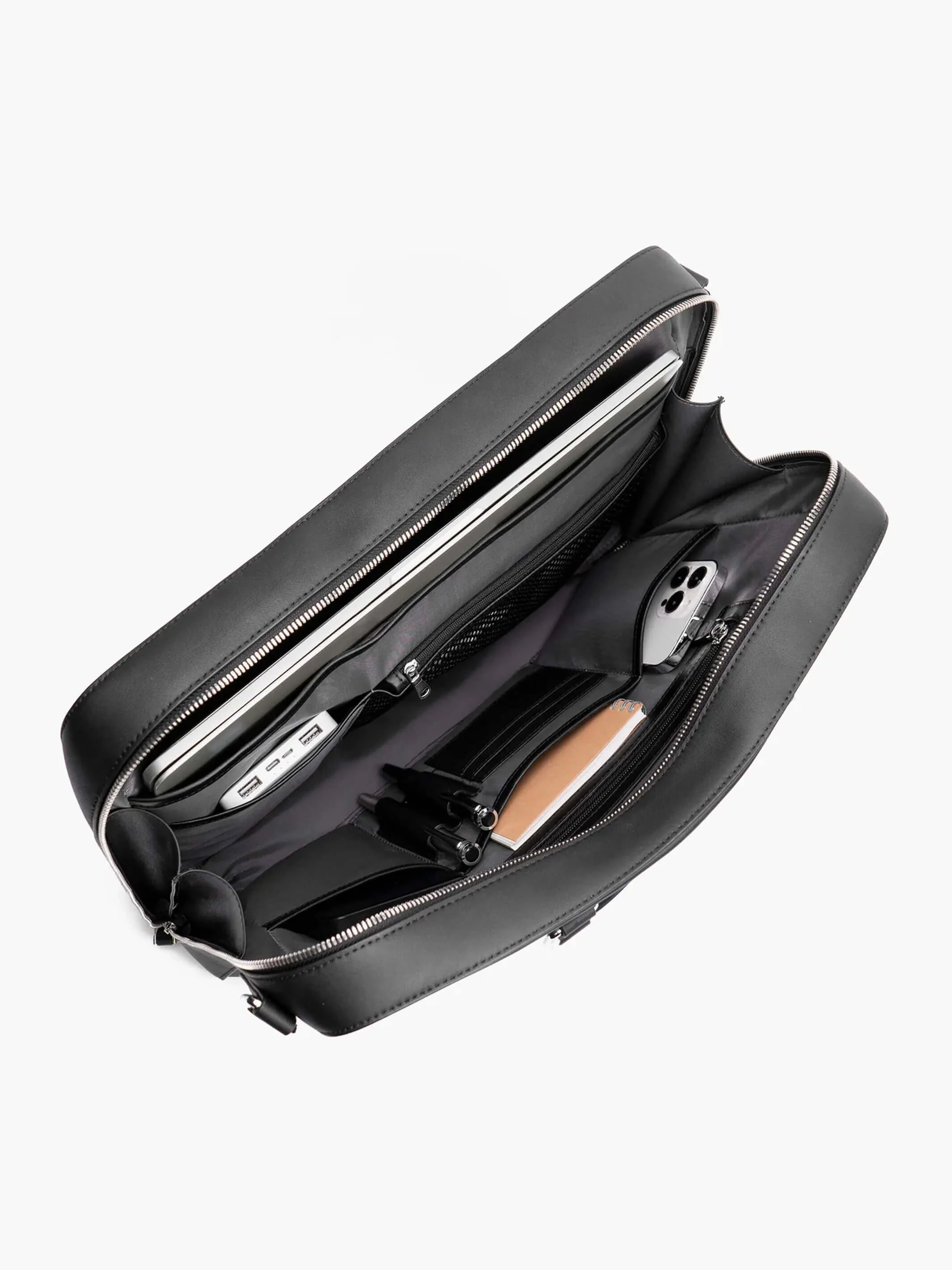 Windsor Deluxe Leather Briefcase - Image 3